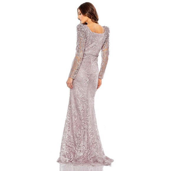 Mac Duggal Lilac Trumpet Style Gown NWT - Picture 4 of 5